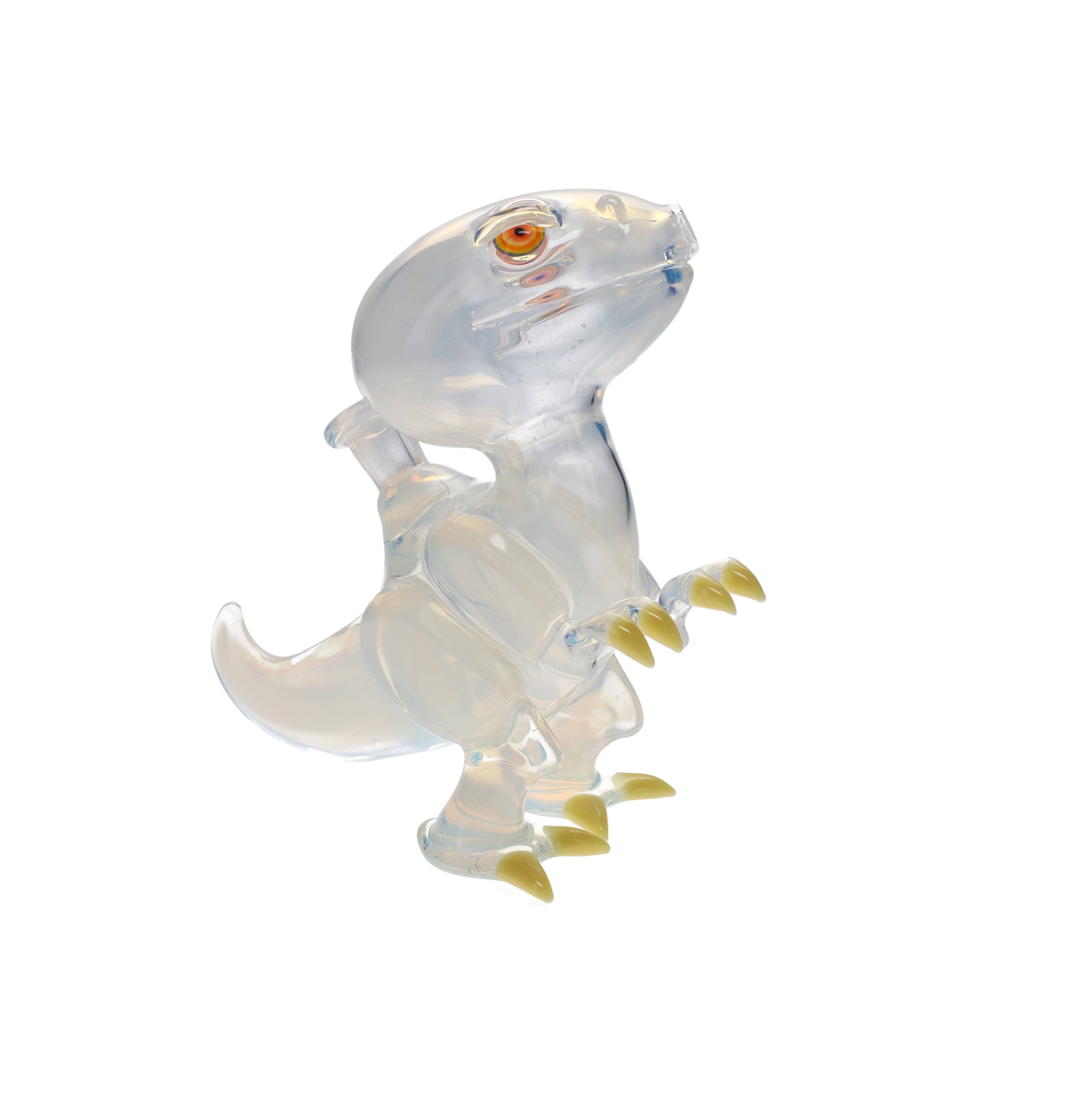 Elbo Glass Rig Elbo Glass Closed Mouth Raptor Rig - Secret White – Sunshine Daydream