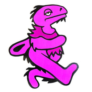 Elbo Glass Pink Dancing Dino Dabpad - Small / 11.5X10