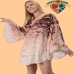 Electric Sky Ombre Tie Dyed Blouse