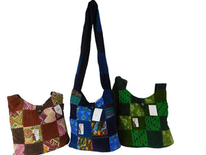 Ixchel Erika Bag Patchwork Corduroy & Brocade Fabric SALE