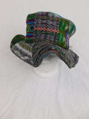 Floppy Patchwork Hat in Hand Made Fabric