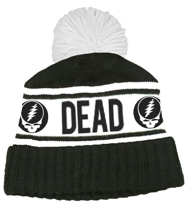 Grateful Dead Grateful Dead Steal Your Face Logo Pom Pom Beanie