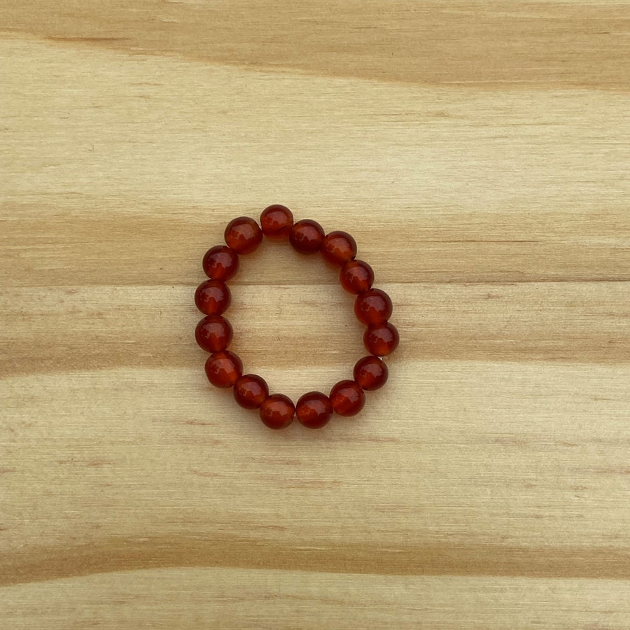 Gemstone Stretch Ring - Red Agate SALE