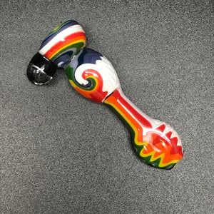Gladstone Glass 3 Piece Reverse Wig Wag Chillum