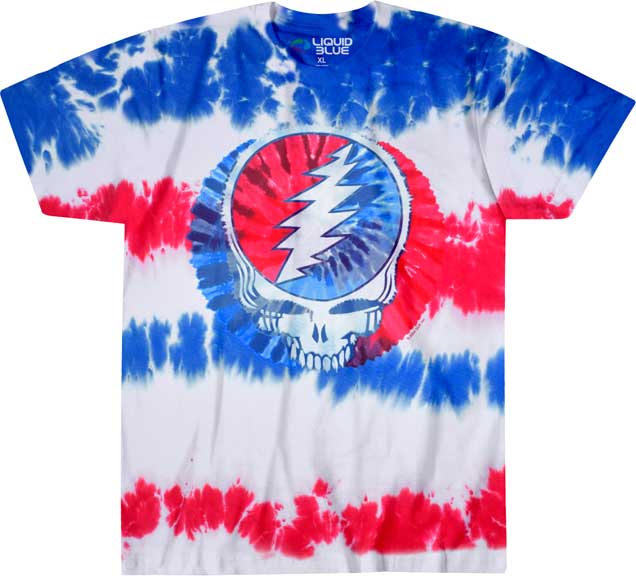 Grateful Dead Tie Dye T Shirt Steal Your Face 