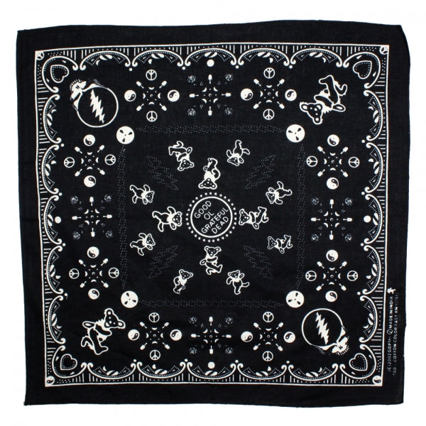 Grateful Dead Bandana Good Ol' Grateful Dead Black