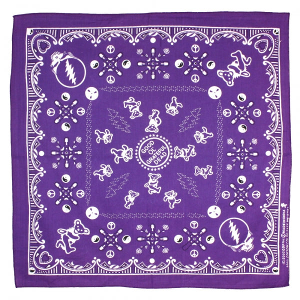 Grateful Dead Bandana Good Ol' Grateful Dead Purple
