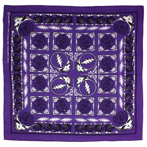 Grateful Dead Bandana Steal Your Face Purple