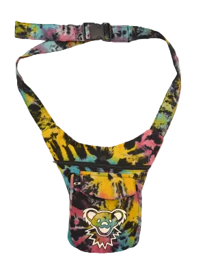 Grateful Dead Bear Face Tye Dye Cotton Hiprider Belt Bag
