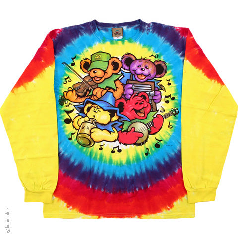 Grateful Dead Bear Jamboree Long Sleeve Tie Dye T-Shirt – Sunshine Daydream