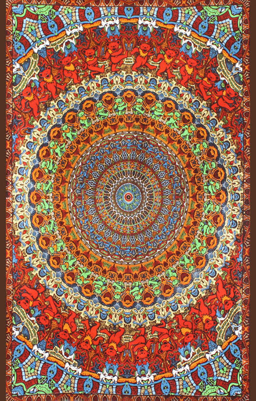 Grateful Dead Bear Vibrations Tapestry