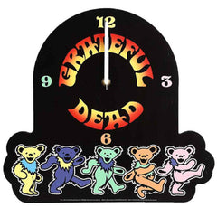 Grateful Dead Dancing Bears Wood Wall Clock