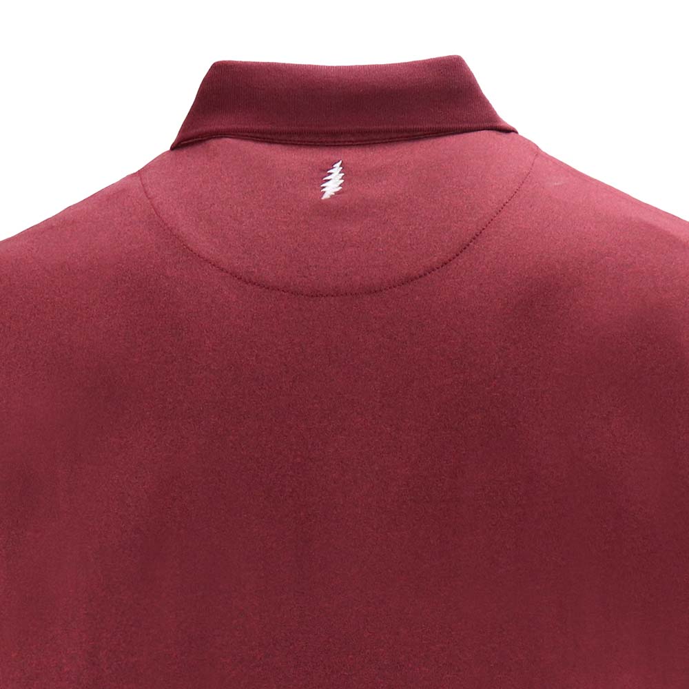 Grateful Dead Dry Fit Dark Red Polo