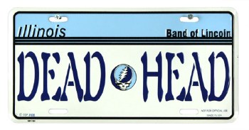 Grateful Dead Illinois Dead Head License Plate