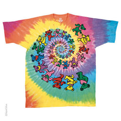 Grateful Dead Spiral Bears Tie Dye Kids T-Shirt