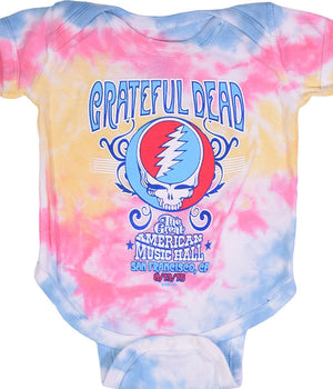 Grateful Dead Kids Music Hall Tie Dye Onesie