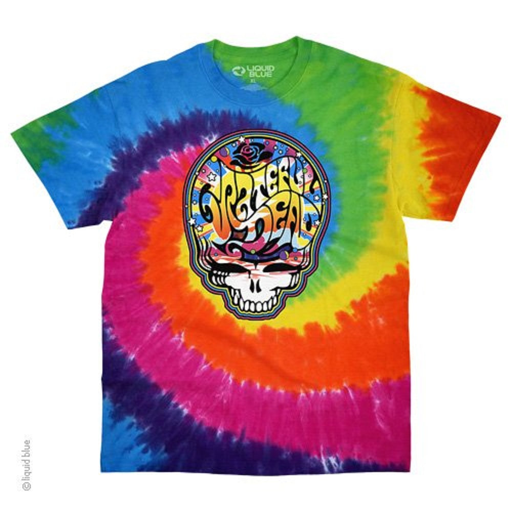 Grateful Dead Mod Steal Your Face Tie Dye T-Shirt – Sunshine Daydream
