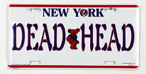 Grateful Dead New Your Dead Head License Plate