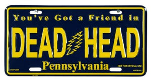 Grateful Dead Pennslyvania License Plate