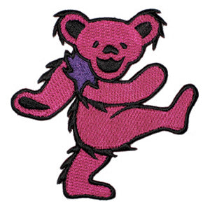 Grateful Dead Pink Dancing Bear Patch