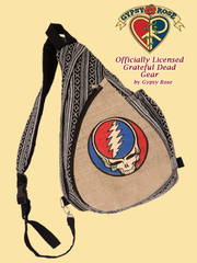 Grateful Dead SYF Hemp and Cotton Teardrop Sling Bag