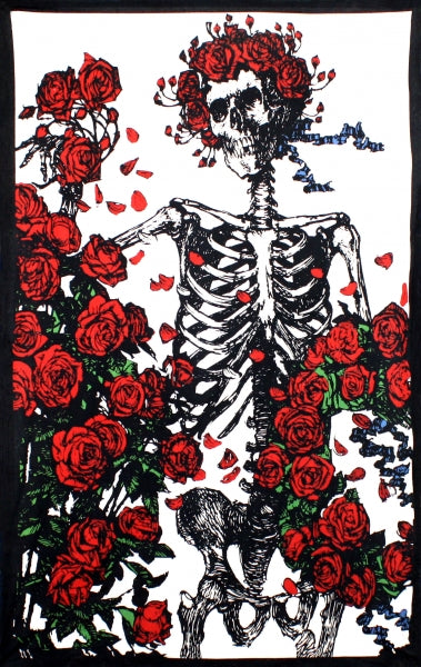 Grateful Dead Skeleton & Roses Tapestry