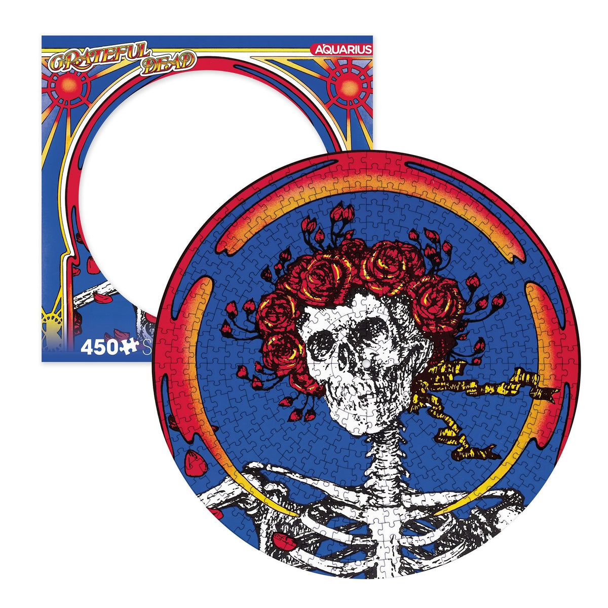 Grateful Dead Skull & Roses Disc Puzzle - 450 Piece