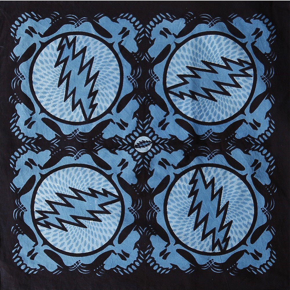 Grateful Dead Spin Your Face Bandana (Aqua)