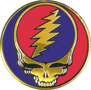 Grateful Dead Steal Your Face Metal Sticker 3.125"