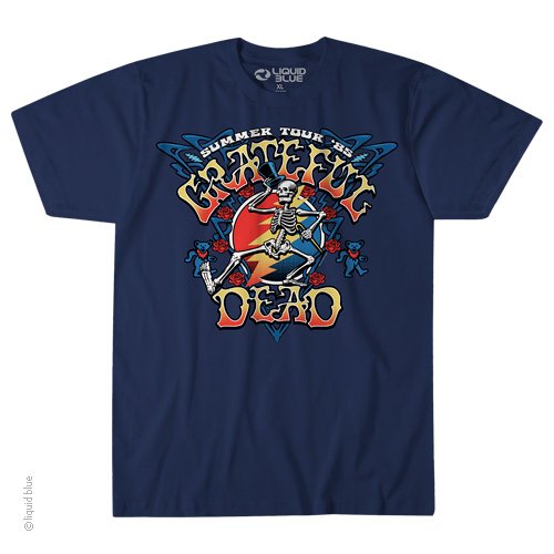 Grateful Dead Strutting Skelly Navy T-Shirt