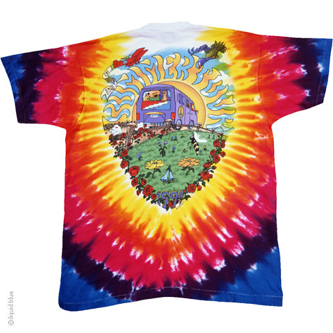 Grateful Dead Summer Tour Bus Tie Dye T-Shirt