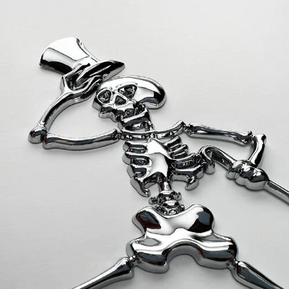 Grateful Dead The Dancing Skeleton Badge - Chrome