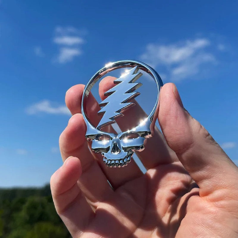 Grateful Dead The Steal Your Face Badge - Chrome