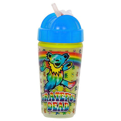 Grateful Dead Tie Dyed Dancing Bear Straw Sippy Cup