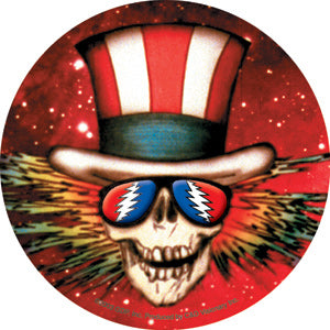 Grateful Dead Uncle Sam Circle Sticker