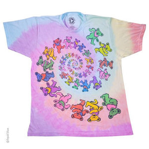 Grateful Dead Vintage Spiral Bears Tie Dye T-Shirt