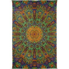 Green & Gold Sunburst Tapestry SALE