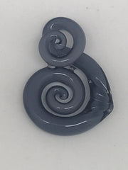 HAHA Glass Curly Swirl Glass Pendant