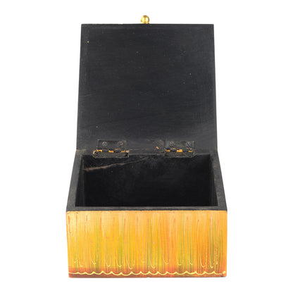 Hand Painted Buddha Square Wooden Box