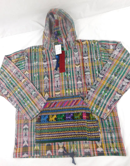 Hand Woven Pullover with Hand Brocaded Accents SALE