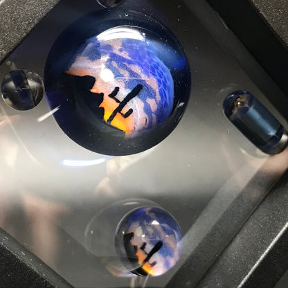 Hendy Glass Skull Slurper Combo Set - Blue Desert