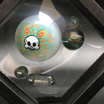 Hendy Glass Skull Slurper Combo Set - UV