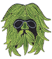 Hippie Green Man Embroidered Patch