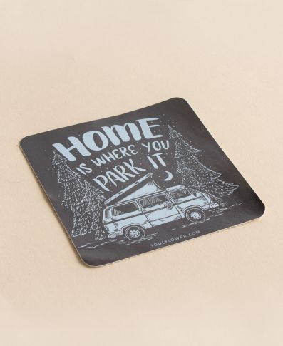 Soul Flower Home is Where You Park It Sticker