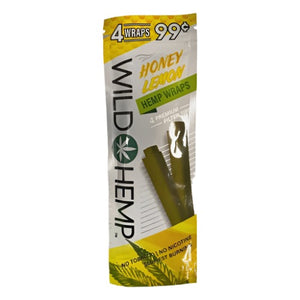 Wild Hemp Wraps 4 pack - Honey Lemon
