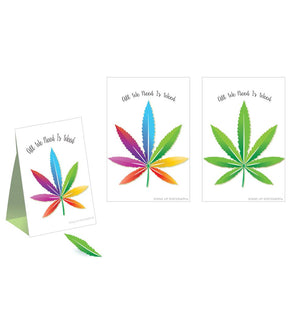 Pop Up Sticky Memos - Cannabis Leaf SALE