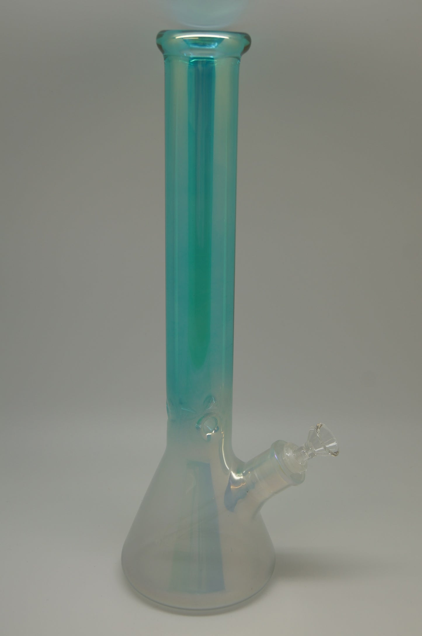 Iridescent Blue Pearl 12" Thick Water Pipe