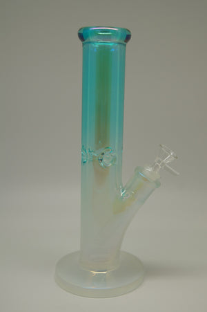 Iridescent Blue Pearl Thick 12" Water Pipe