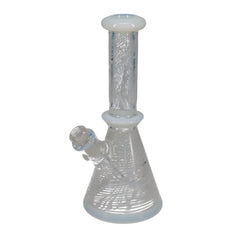 Jack Steele Glass White Fold Over Beaker with Q-Tip Cup
