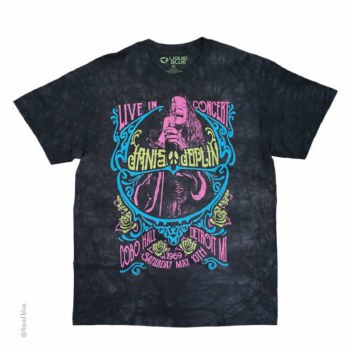Janis Joplin Charlotte 69 Blacklight Tie Dye T-Shirt
